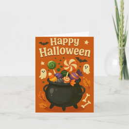 Süßer gruseliger Halloween  Feiertagskarte