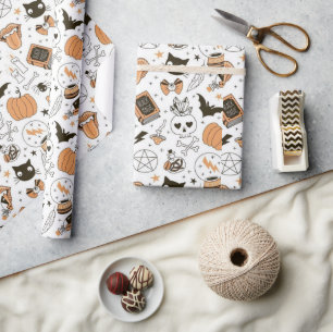 Süßer Gruseliger Halloween-Gruß  Geschenkpapier