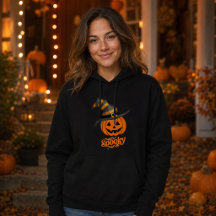 Süßer gruseliger Kürbis-Hexenhut Damen-Halloween