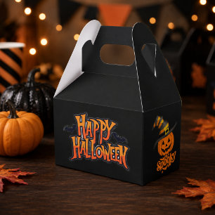 Süßer gruseliger Kürbis-Hexenhut-Halloween-Geschen Geschenkschachtel
