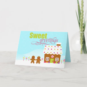 Süßer Gruß Lebkuchen Ferienkarte Feiertagskarte