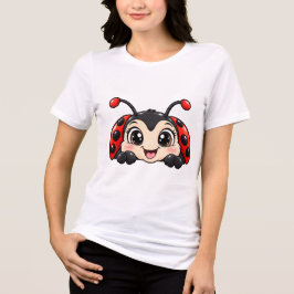 Süßer Guck-Guck-Marienkäfer Tri-Blend Shirt