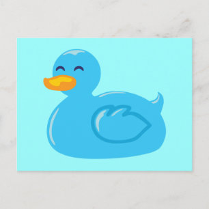 Süßer Gummi-Ente Postkarte