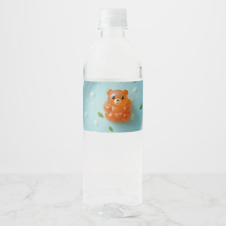 Süßer Gummibär Wasserflaschenetikett