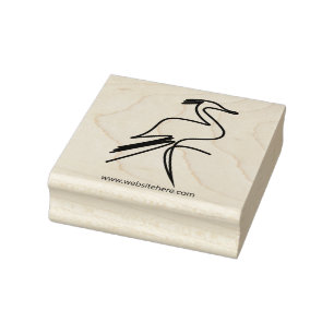 Süßer Haarkranichvogel Gummistempel