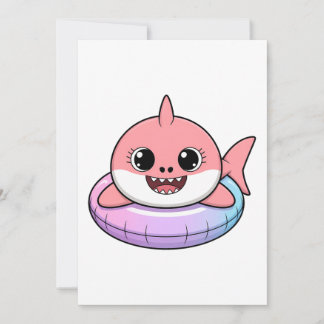 Süßer Haibaby mit Schwimmhilfe | Kinder Einladung