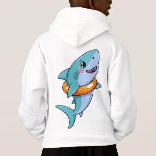 Süßer Haibaby mit Schwimmhilfe Kinder Hoodie