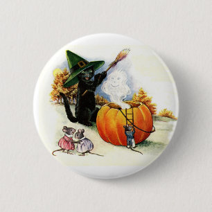 Süßer Halloween-Anstecker Button
