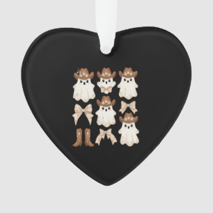 Süßer Halloween-Cowboy-Geist Ornament