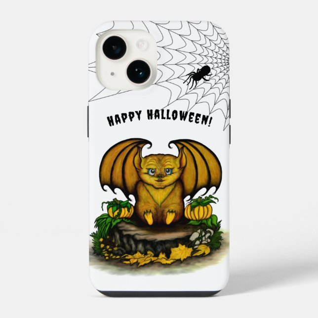 Süßer Halloween-Fledermaus iPhone Hülle (Rückseite)