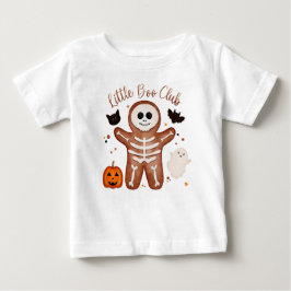 Süßer Halloween-Gebäck-Skelett-Little Boo Baby T-shirt