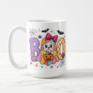 Süßer Halloween-Geist BOO Watercolor Kinder Sublim Kaffeetasse
