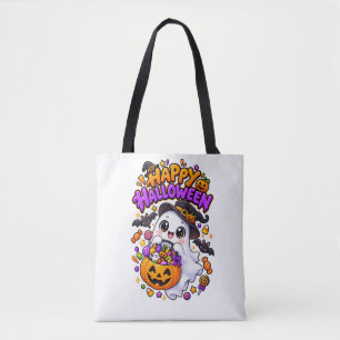 Süßer Halloween-Geist Candy-Kürbis