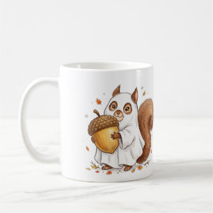 Süßer Halloween-Geist-Eichhörnchen Favor Classic Kaffeetasse
