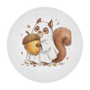 Süßer Halloween-Geist-Eichhörnchen Favor Classic Schneidebrett