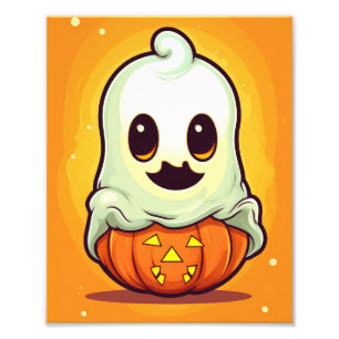 Süßer Halloween-Geist Fotodruck