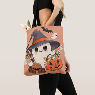 Süßer Halloween-Geist im Kawaii-Stil