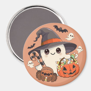 Süßer Halloween-Geist im Kawaii-Stil Magnet