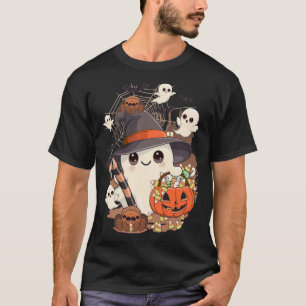 Süßer Halloween-Geist im Kawaii-Stil T-Shirt