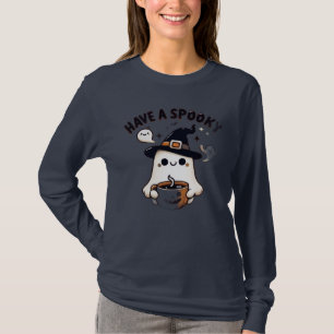 Süßer Halloween-Geist-Kürbis T-Shirt