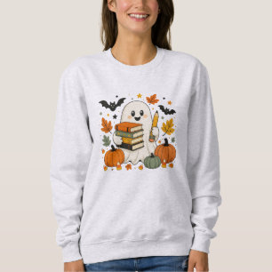 Süßer Halloween-Geist-Lehrer Herbst Schule Sweatshirt