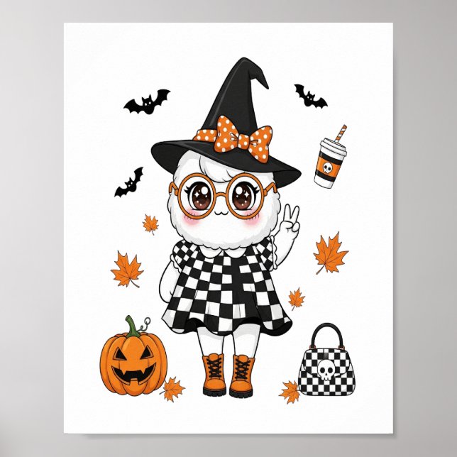 Süßer Halloween-Geist Poster (Vorne)
