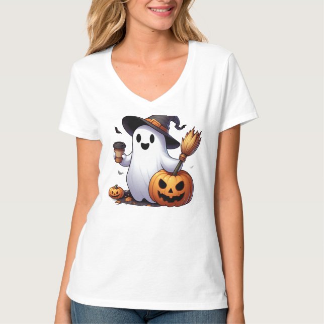 Süßer Halloween-Geist  T-Shirt (Vorderseite)