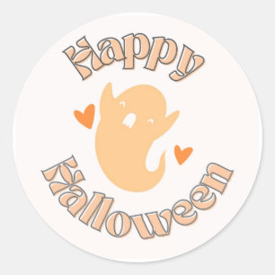 Süßer Halloween-Geister-Aufkleber Runder Aufkleber