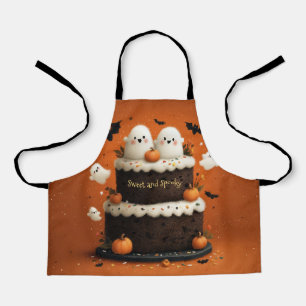 Süßer Halloween-Geisterkuchen Ein kleines Buh Schürze