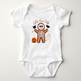 Süßer Halloween-Gingerbread-Skeleton Little Boo Baby Strampler