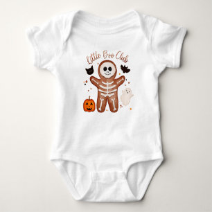 Süßer Halloween-Gingerbread-Skeleton Little Boo Baby Strampler