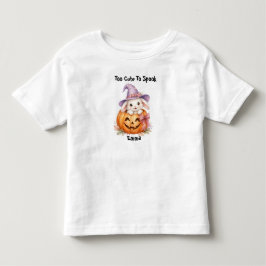 Süßer Halloween-Hase-Kürbis individuell Kleinkind T-shirt