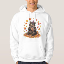 Süßer Halloween-Kürbis-Gewürz-Bär-Cozy-Herbst-T-Sh