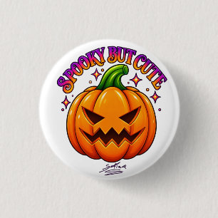 Süßer Halloween-Kürbis Gruselig aber süßer Ansteck Button