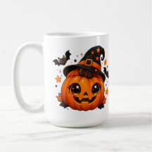 Süßer Halloween-Kürbis-Hexenmeister