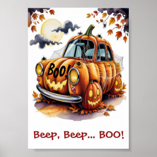 Süßer Halloween Kürbis Jack O Lantern Gruseliger K Poster