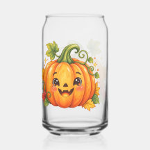 Süßer Halloween-Kürbis-Trinkglas | Whimsy