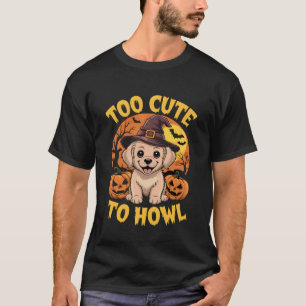 Süßer Halloween Labrador Retriever Hund Welpe Hexe T-Shirt