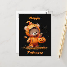 Süßer Halloween-Papier-Ausschnitt-Teddybär