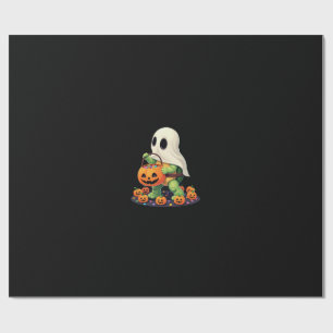 Süßer Halloween-Schildkröten-Geist mit Süßigkeiten Geschenkpapier