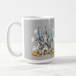 Süßer Halloween-Schloss-Geist-Kürbis-Becher Kaffeetasse