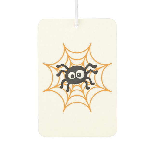 Süßer Halloween-Spinnenposter Autolufterfrischer (Vorderseite)