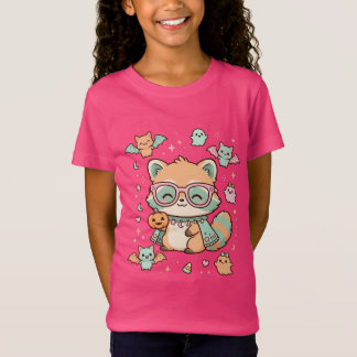 Süßer Halloween-Waschbär: Gruselig-süße Vibes 🎀🕶 T-Shirt