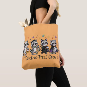 Süßer Halloween-Waschbär-Trick-or-Treat-Crew