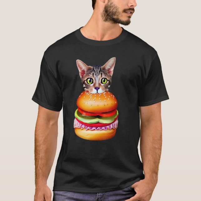 Süßer Hamburger-Katz   Catburger BurgerCat     Ide T-Shirt (Vorderseite)