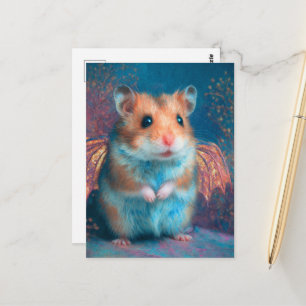 Süßer Hamster-Drache Postkarte