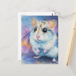 Süßer Hamster-Drache Postkarte