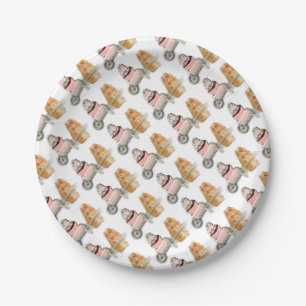 Süßer Hamster mit Muffin-Illustration Geschenk Pappteller