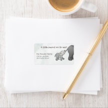 Süßer handgezeichneter Elefant, kleines Erdnüssch