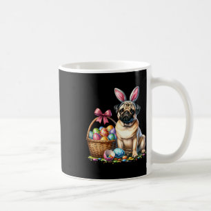 Süßer Hase Boxer Hund Florale Oster Eier Skizze Hu Kaffeetasse